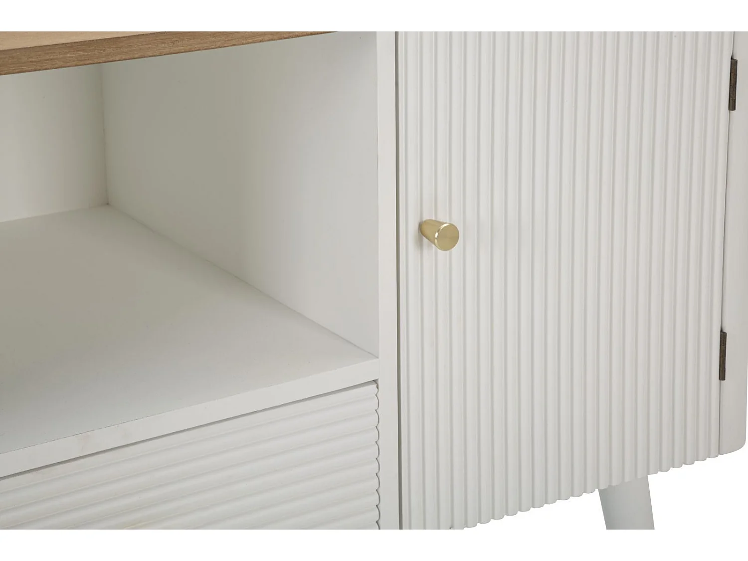 Mobile Porta TV MF228, Bianco, 117x40x60 cm, Epikasa