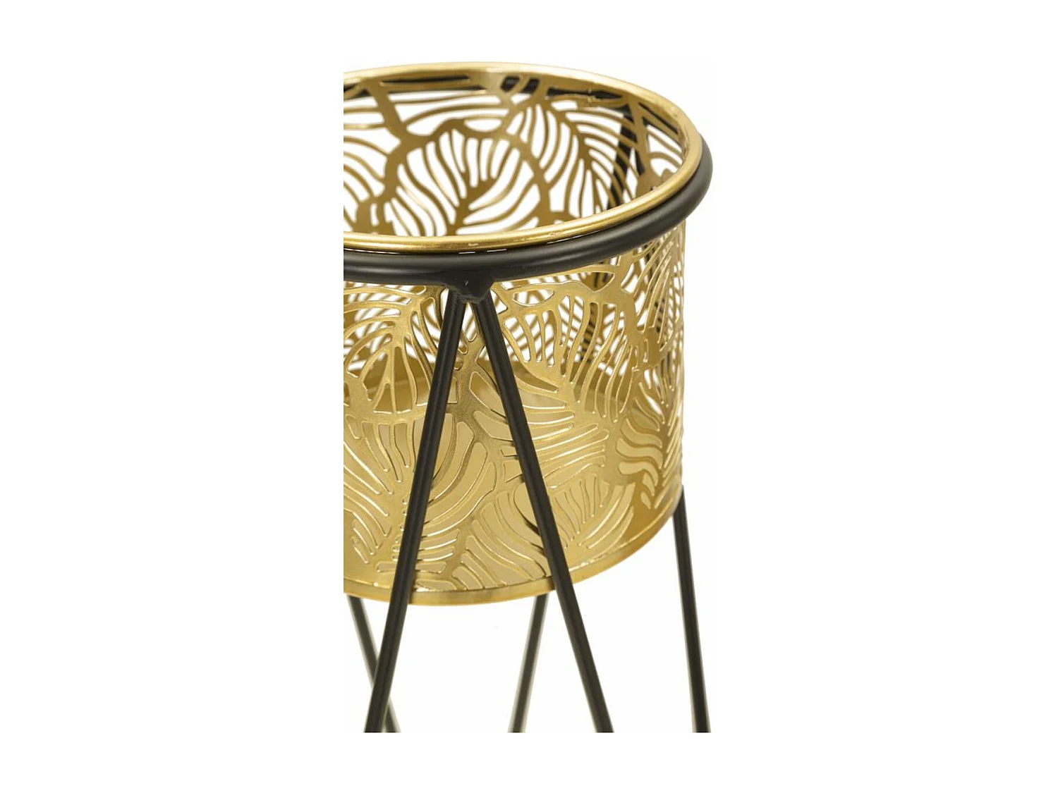 Conjunto de 2 Vasos para Plantas MF406, Ouro, 21x20x46 cm, Seven Design