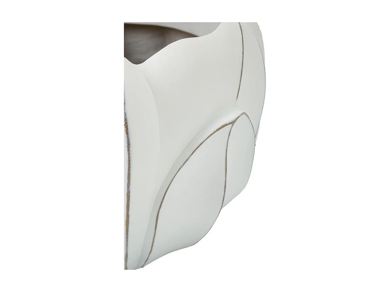 Vase Décoratif MF667, Blanc, 34,5x34,5x23,5 cm, Seven Design