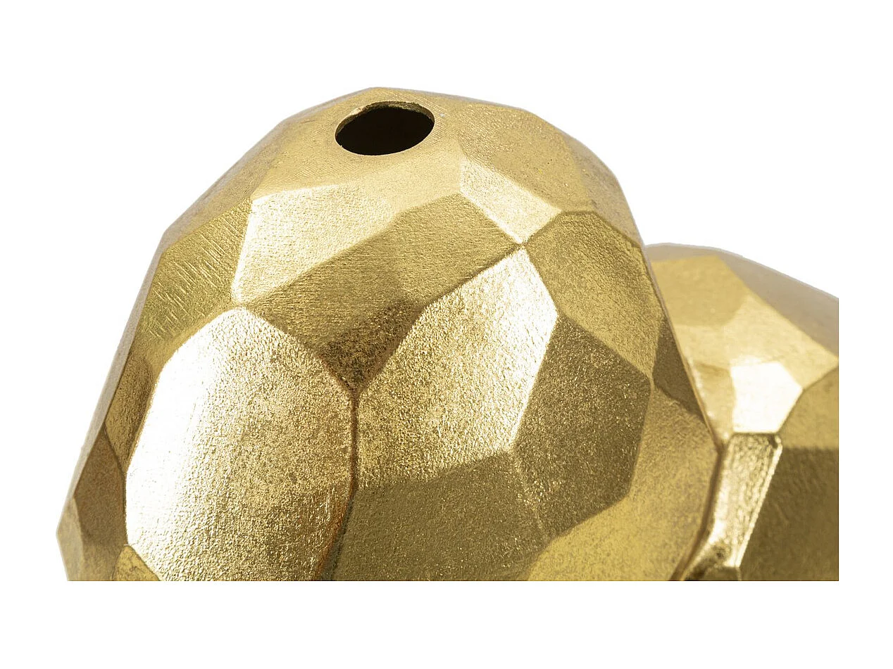 Wazon Dekoracyjny Serce 17, Złoto, 19x9x18 cm, Epikasa