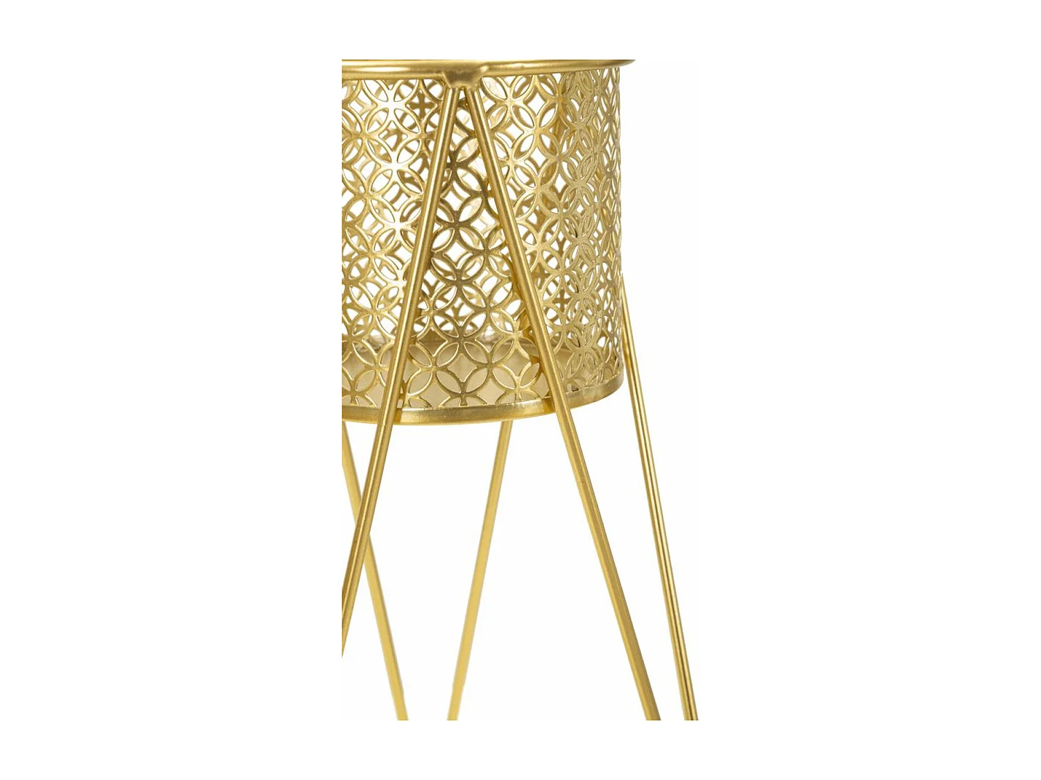 Conjunto de 2 Vasos para Plantas MF405, Ouro, 21x20x46 cm, Seven Design