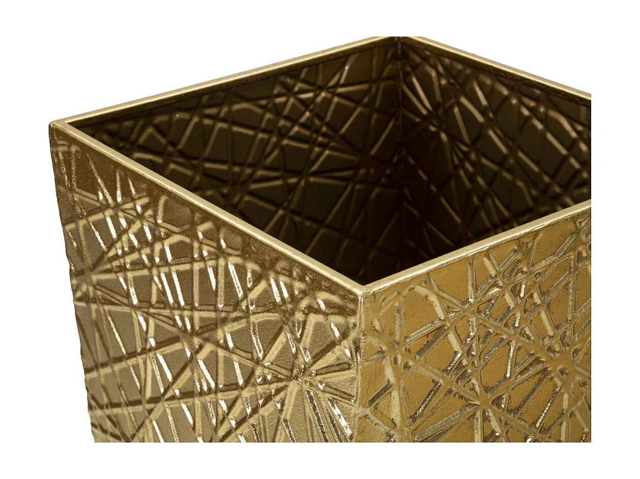 Set van 2 Decoratieve Potten MF389, Goud, 34x34x90 cm, Seven Design