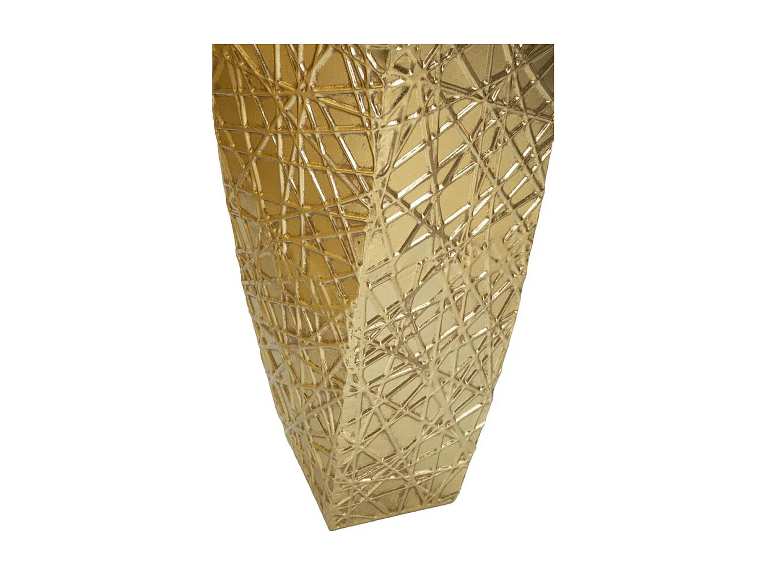 Lot de 2 Pots Décoratifs MF389, Or, 34x34x90 cm, Seven Design