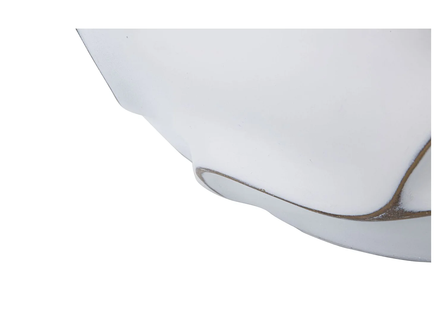Vase Décoratif MF658, Blanc, 44x44x37 cm, Epikasa