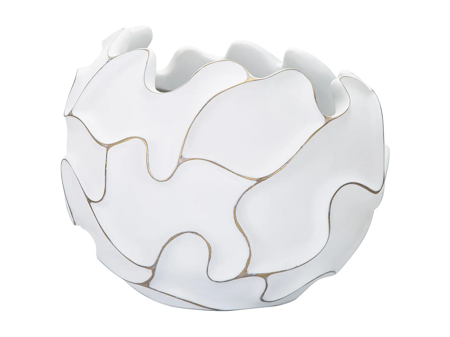 Wazon Dekoracyjny MF658, Biały, 44x44x37 cm, Seven Design