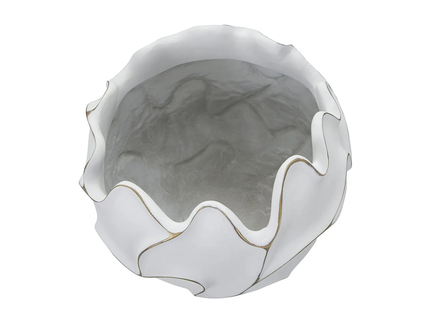 Wazon Dekoracyjny MF658, Biały, 44x44x37 cm, Seven Design