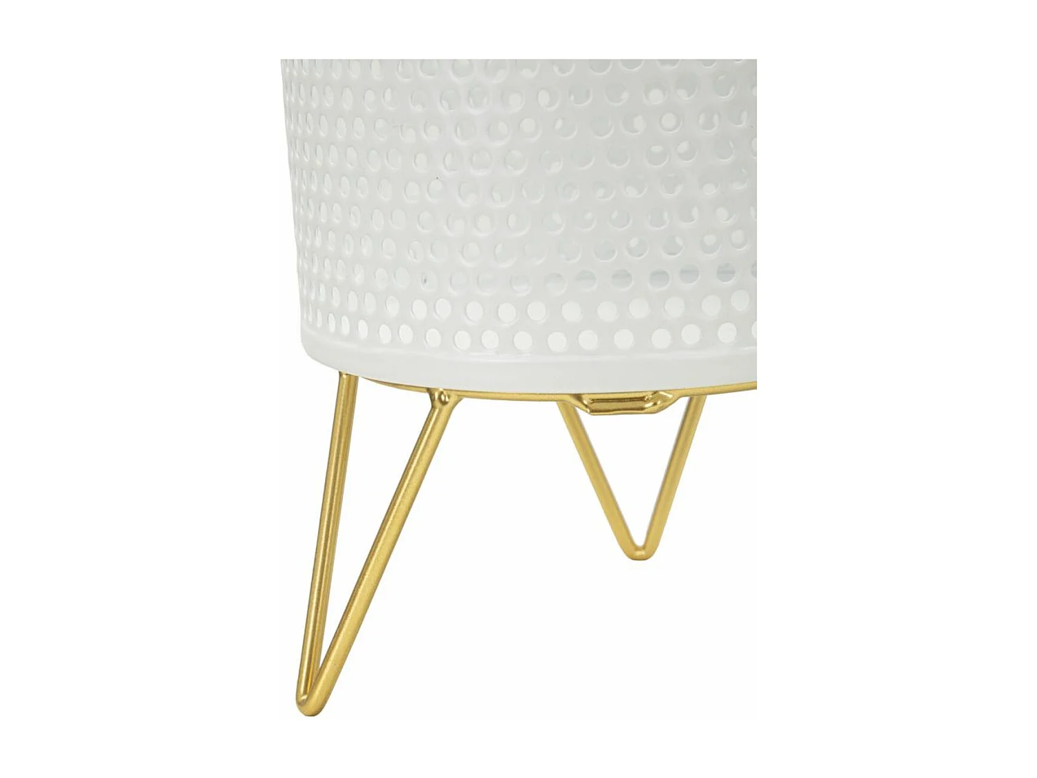 Lot de 2 Cache Pots MF411, Blanc, 16x16x20 cm, Seven Design