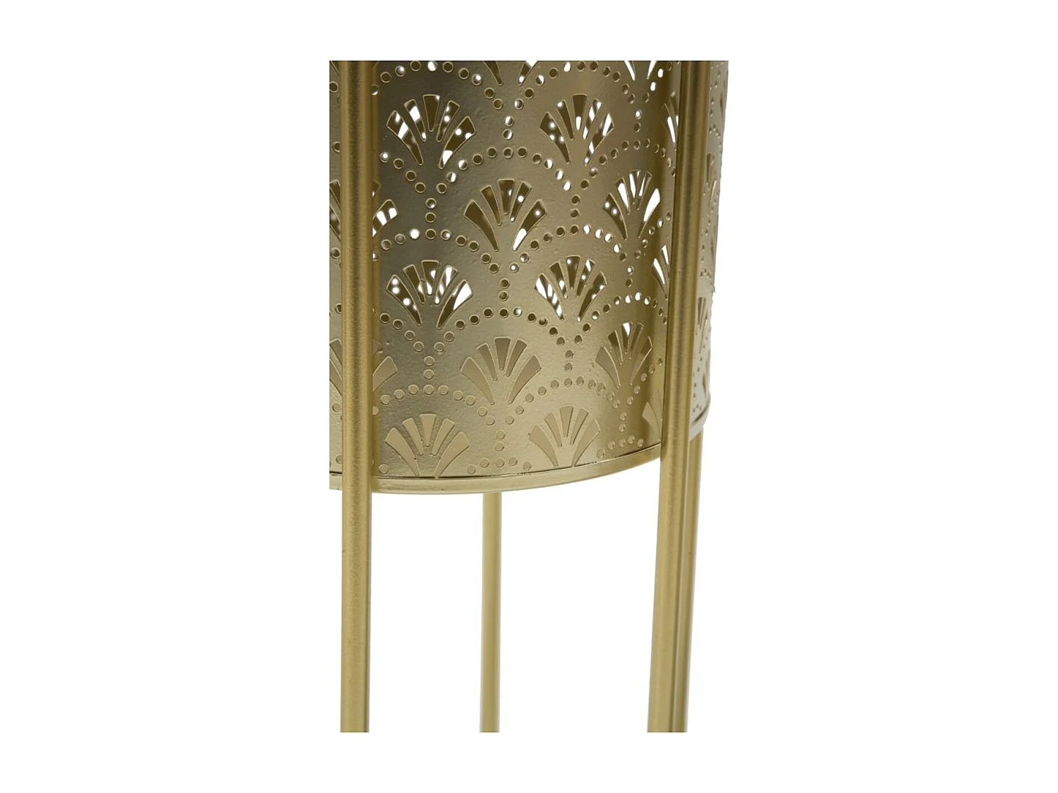 Lot de 2 Cache Pots MF397, Or, 21x21x40 cm, Seven Design