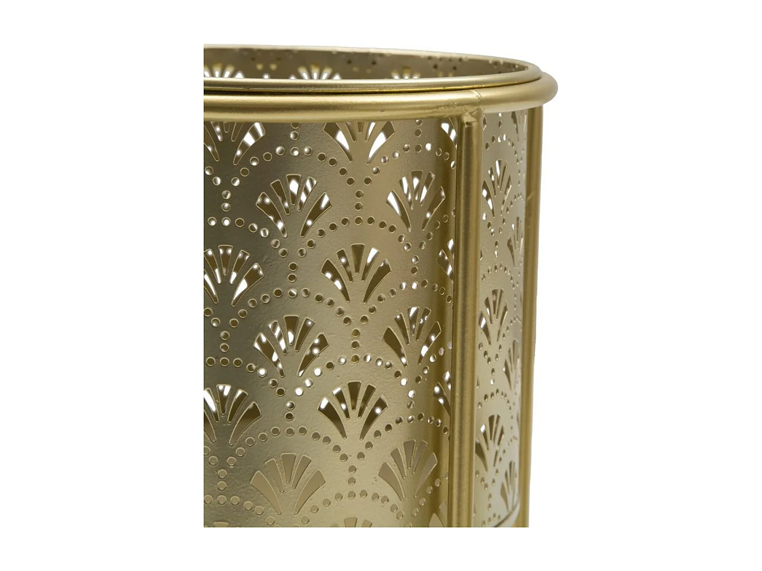 Lot de 2 Cache Pots MF397, Or, 21x21x40 cm, Seven Design