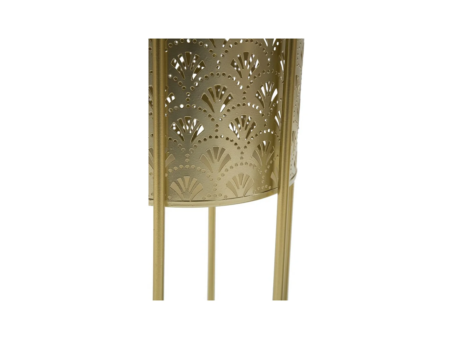 Set di 2 Vasi per Piante MF397, Oro, 21x21x40 cm, Epikasa