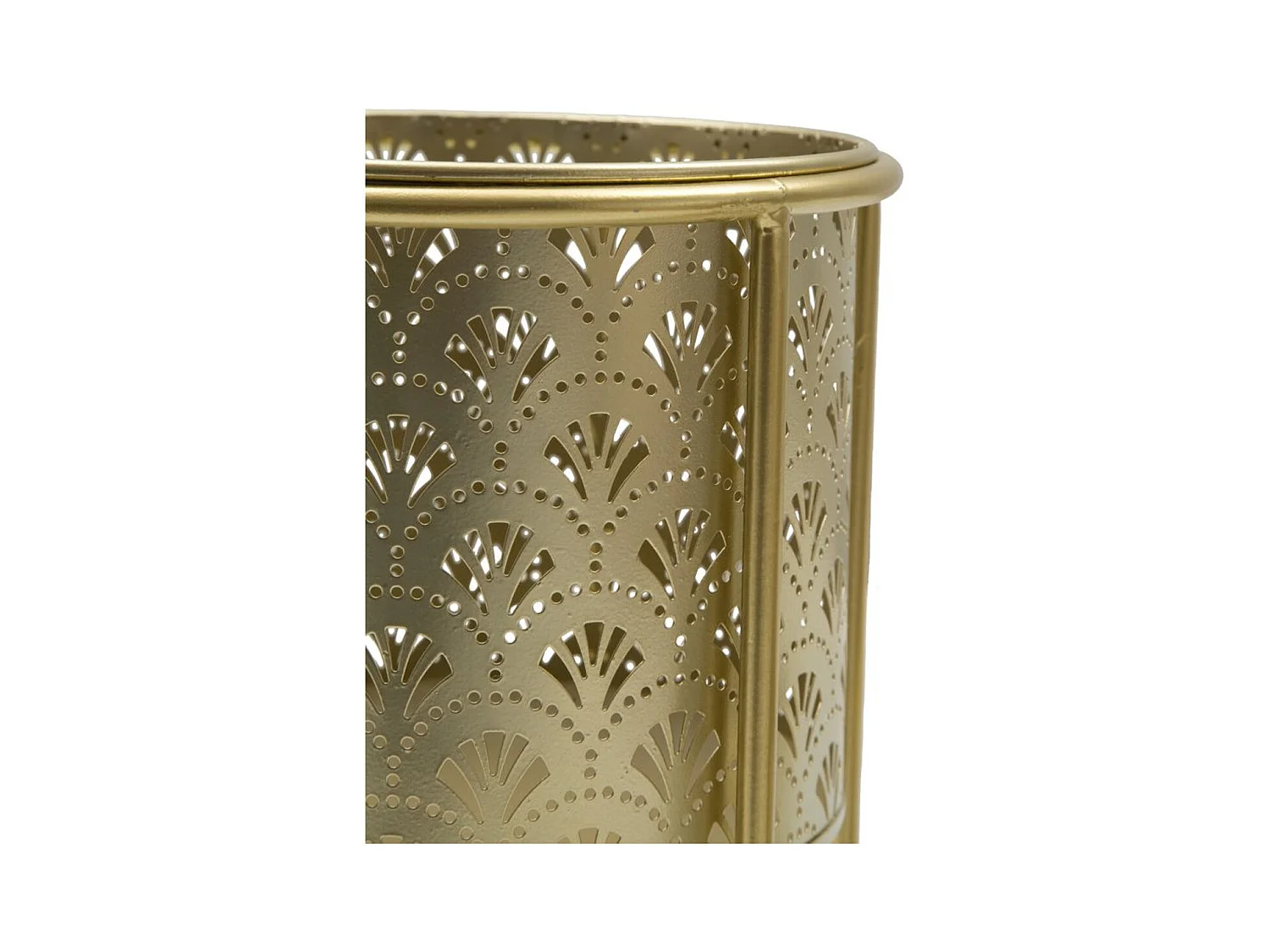 Set di 2 Vasi per Piante MF397, Oro, 21x21x40 cm, Epikasa