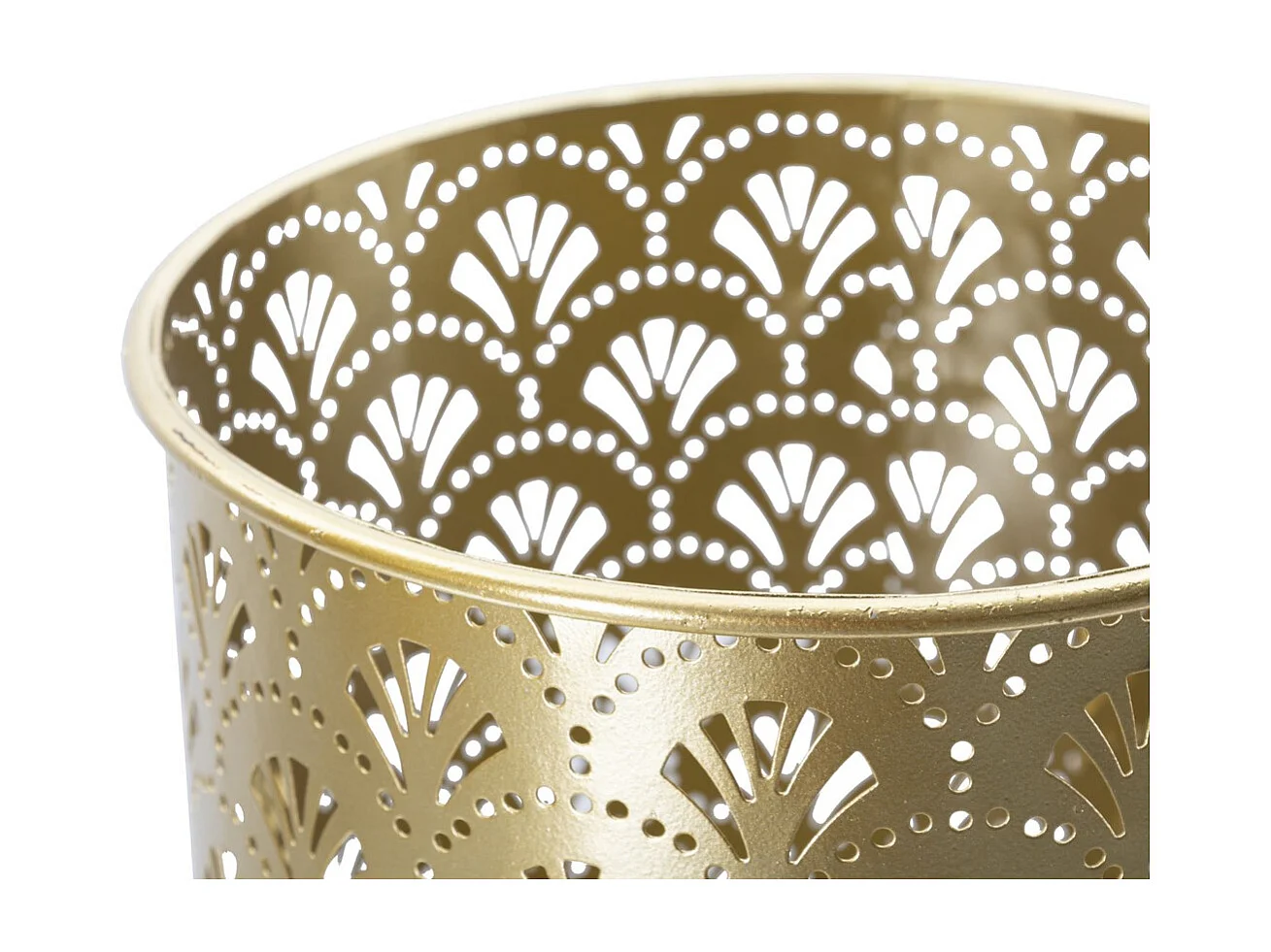 Lot de 2 Cache Pots MF398, Or, 21x21x52 cm, Seven Design