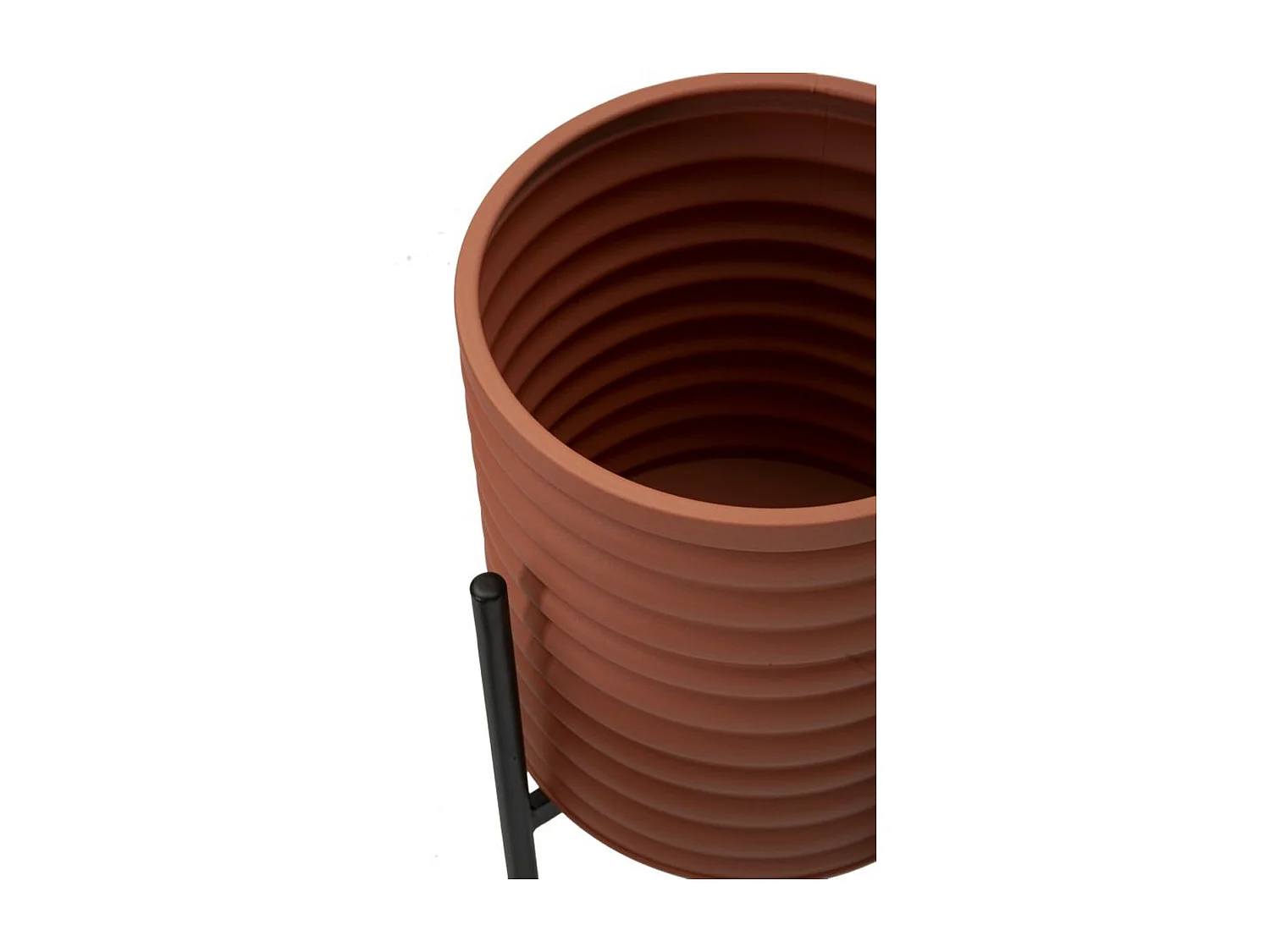 Lot de 3 Cache Pots MF425, Rouge, 36x36x56,5 cm, Seven Design