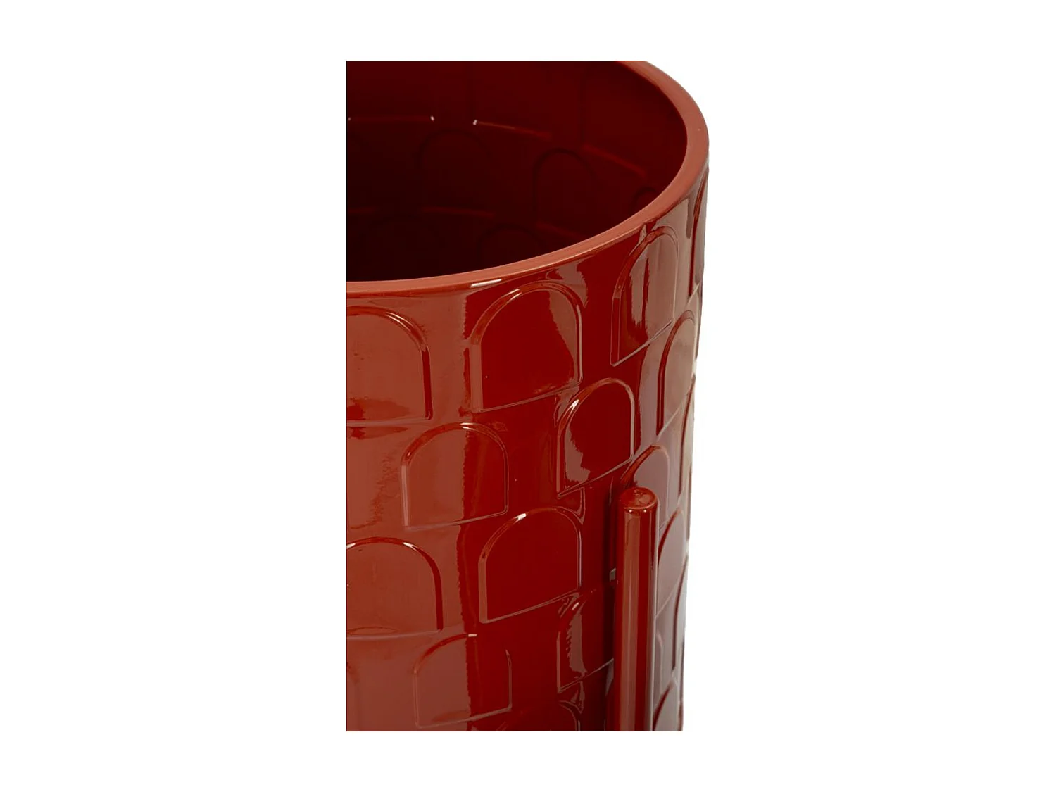 Lot de 3 Cache Pots MF426, Rouge, 36x36x56,5 cm, Seven Design