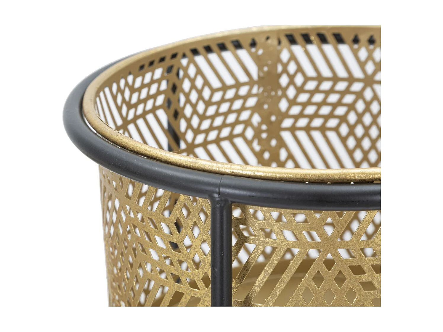 Lot de 2 Cache Pots MF395, Or, 37x37x76 cm, Seven Design