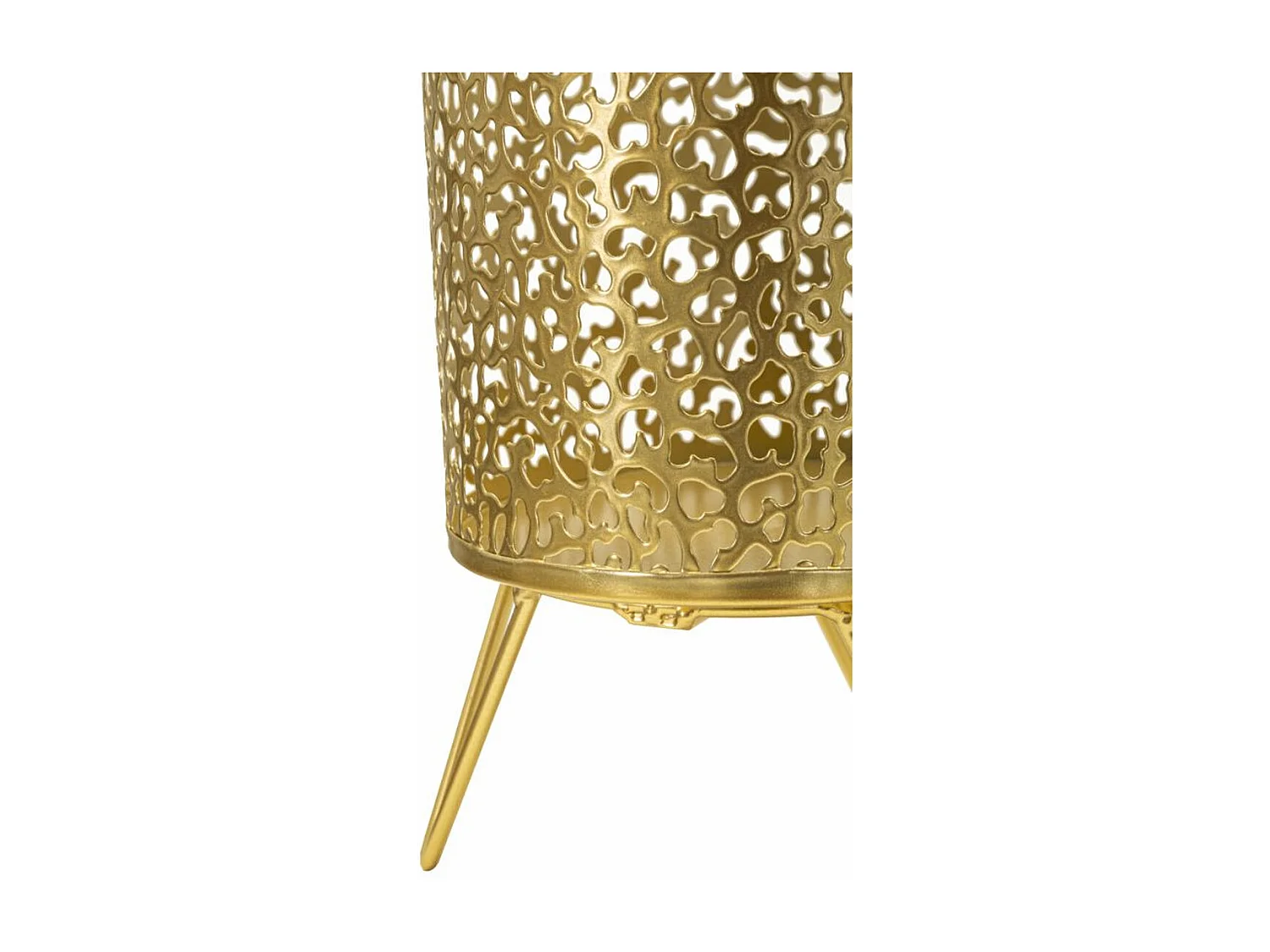 Lot de 2 Cache Pots MF415, Or, 16x16x20 cm, Seven Design