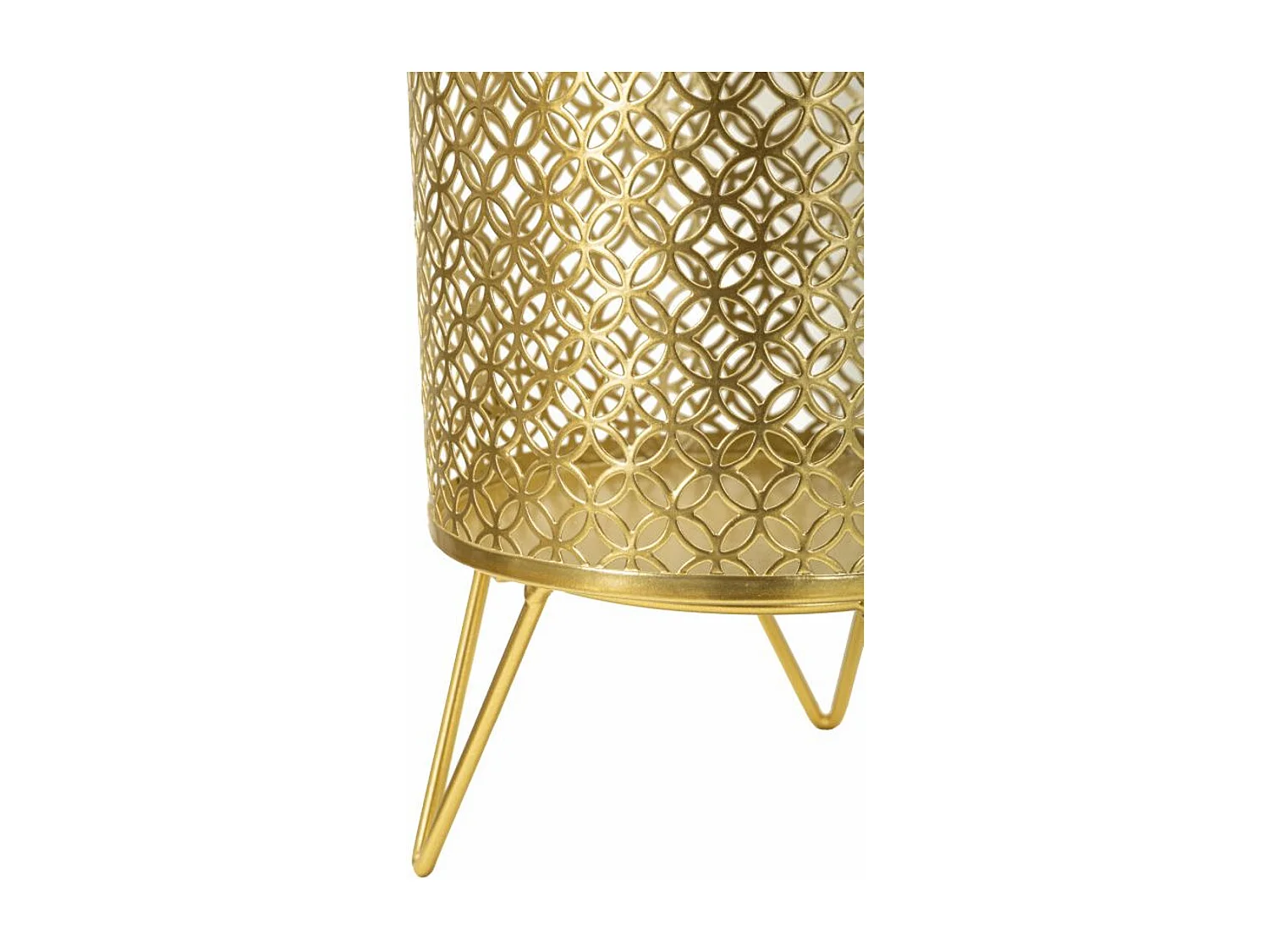 Lot de 2 Cache Pots MF413, Or, 16x16x20 cm, Seven Design