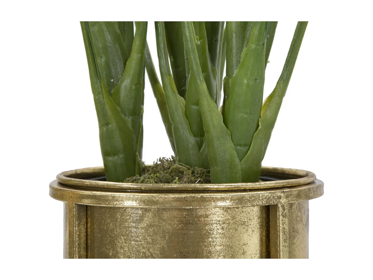 Lot de 2 Cache Pots MF402, Or, 27x27x62 cm, Seven Design