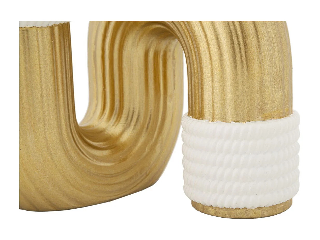 Vaso Decorativo Tubo 1, Ouro, 10,5x10,5x12,7 cm, Epikasa