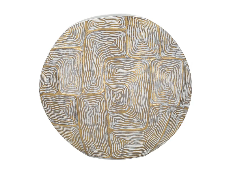 Vaso Decorativo MF681, Ouro, 36x11x34,5 cm, Seven Design