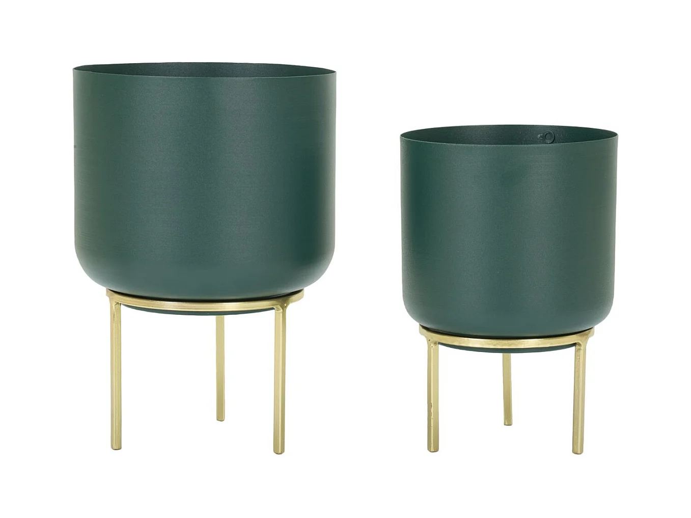 Lot de 2 Cache Pots MF401, Vert, 20x20x29 cm, Epikasa