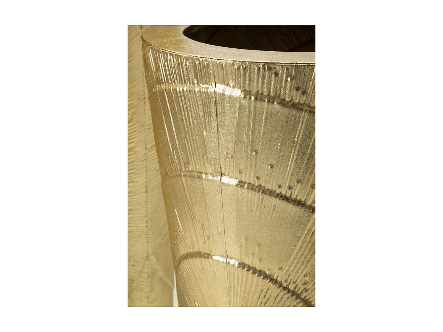 Lot de 3 Pots Décoratifs MF418, Or, 50,8x50,8x114,9 cm, Epikasa