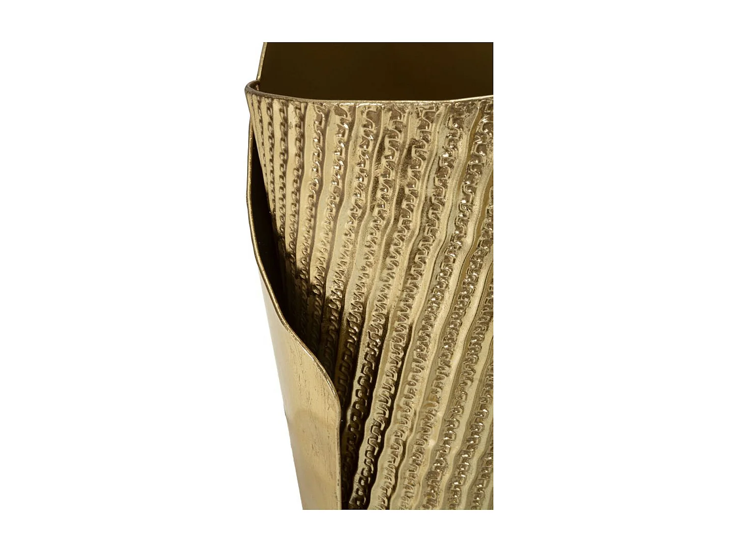 Lot de 3 Pots Décoratifs MF423, Or, 39x42x75 cm, Seven Design