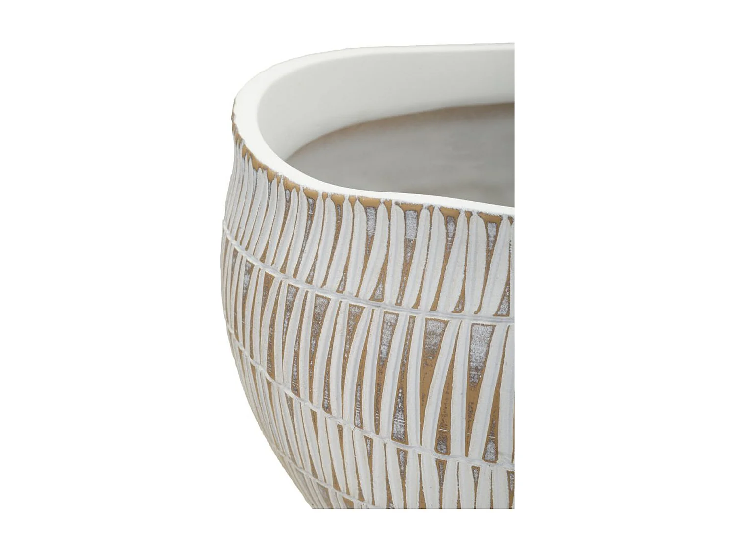 Wazon Dekoracyjny MF683, Biały, 26x26x20,5 cm, Seven Design