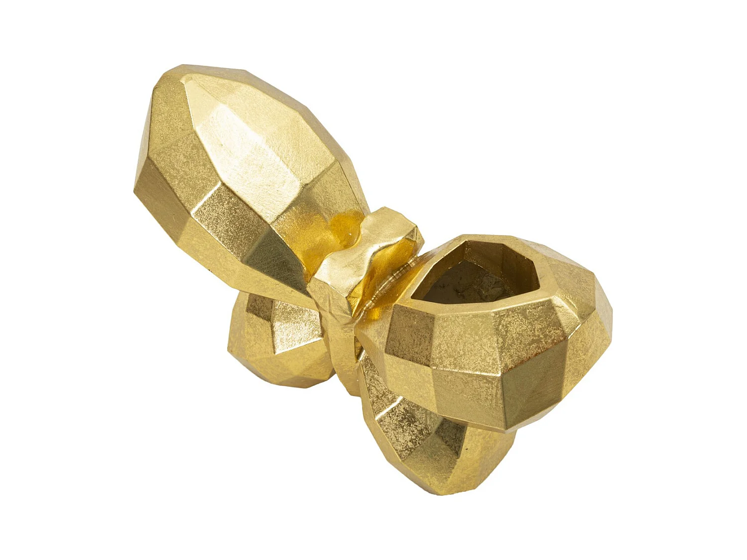 Vase Décoratif Papillon 3, Or, 22,5x8x15 cm, Seven Design