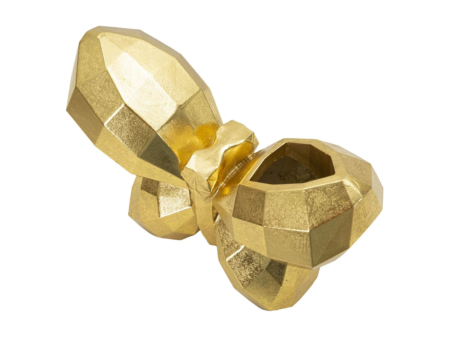 Vase Décoratif Papillon 3, Or, 22,5x8x15 cm, Seven Design