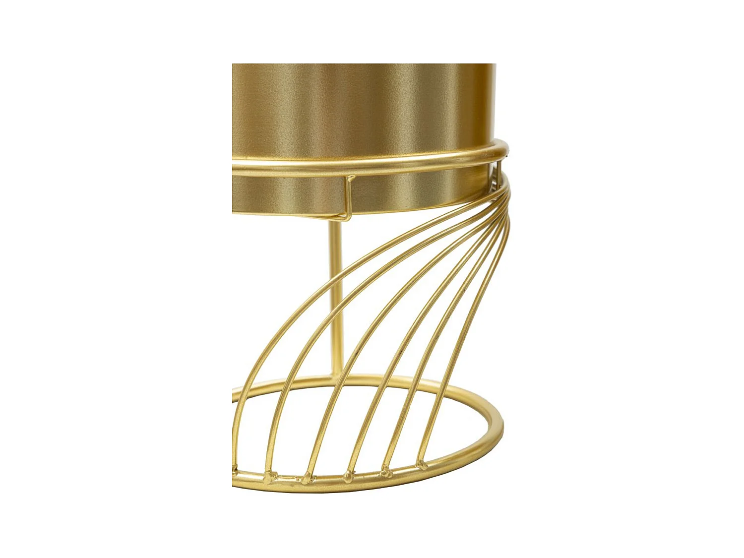 Lot de 2 Cache Pots MF394, Or, 23x23x35 cm, Seven Design