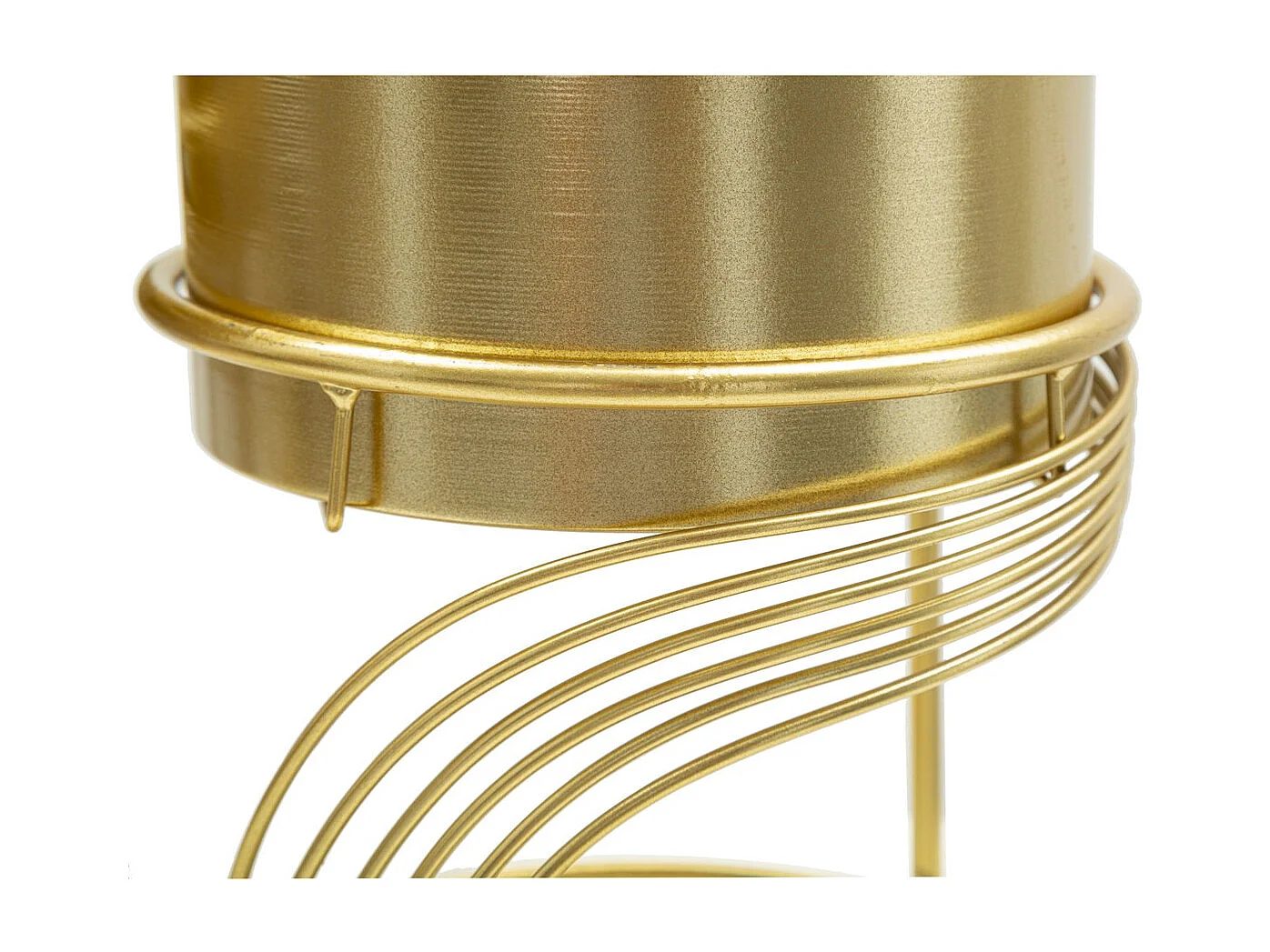 Lot de 2 Cache Pots MF394, Or, 23x23x35 cm, Seven Design