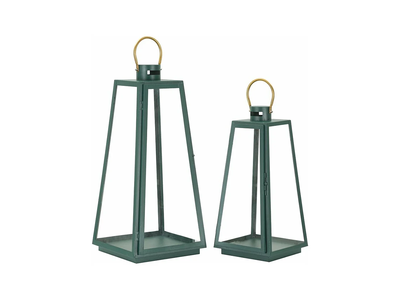 Lanterne Décorative d'Extérieur  Genofeffa, Vert, 25x25x57 cm, Epikasa
