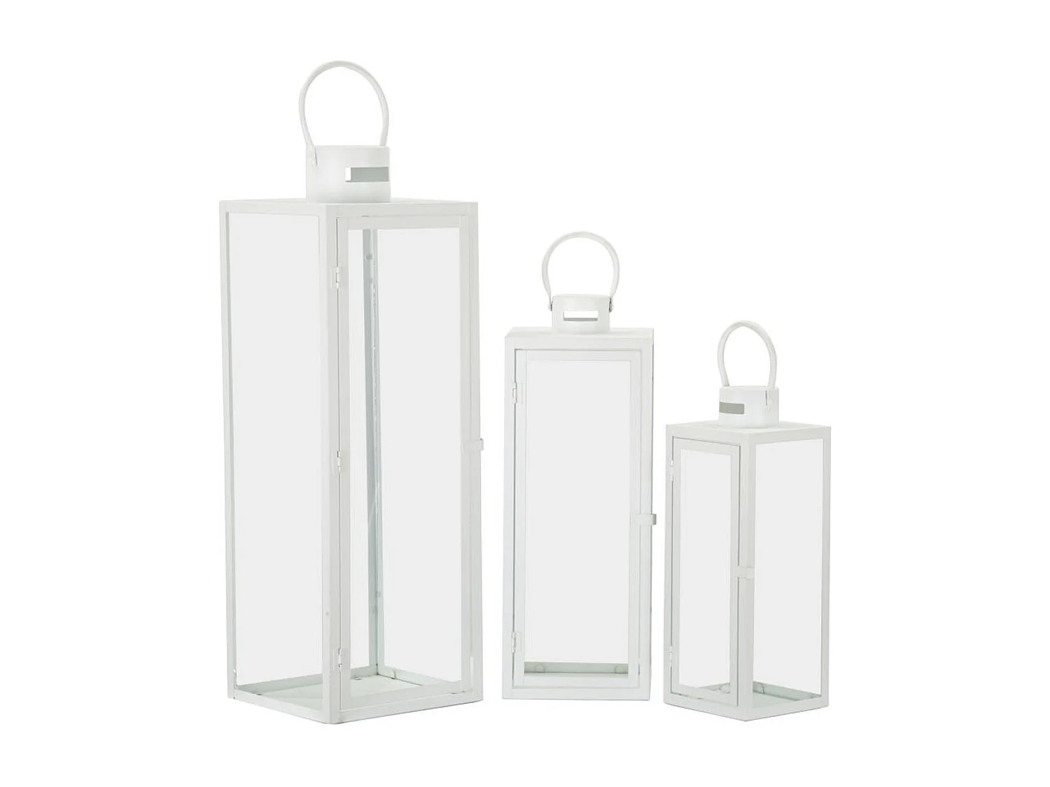 Lanterne Décorative d'Extérieur  Maris, Blanc, 22x22x66 cm, Seven Design
