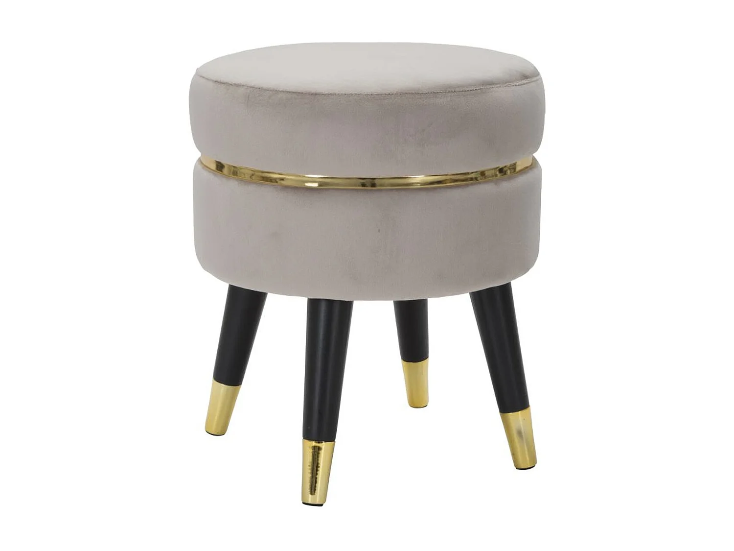 Tabouret Bas MF456, Gris, 35x35x40,5 cm, Seven Design