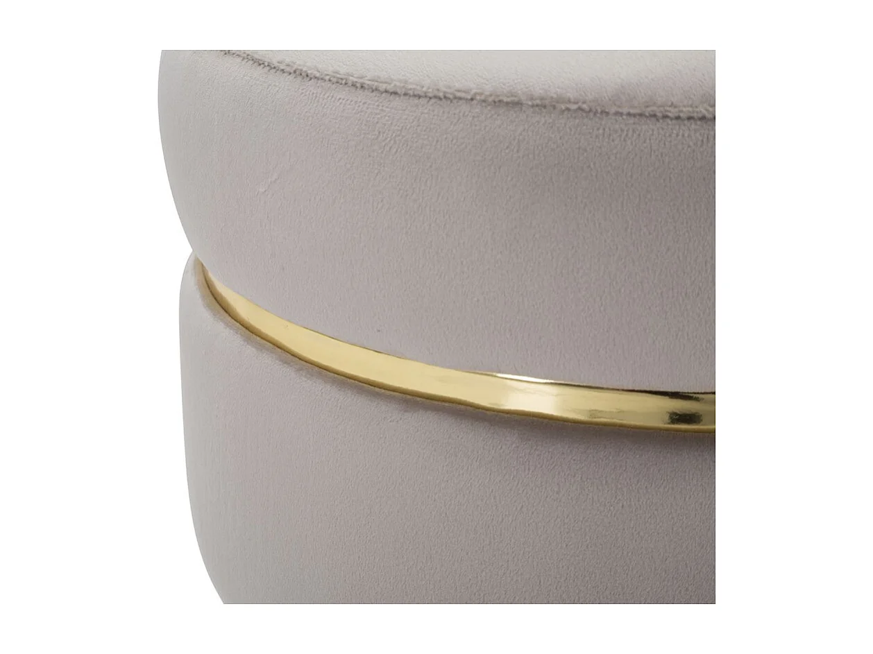 Tabouret Bas MF456, Gris, 35x35x40,5 cm, Seven Design