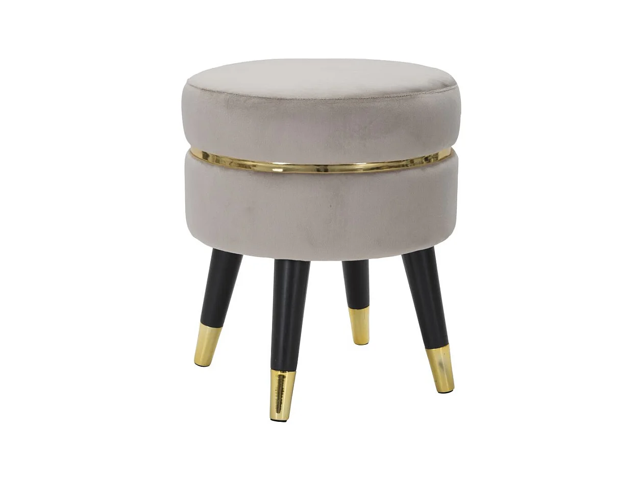Tabouret Bas MF456, Gris, 35x35x40.5 cm, Epikasa