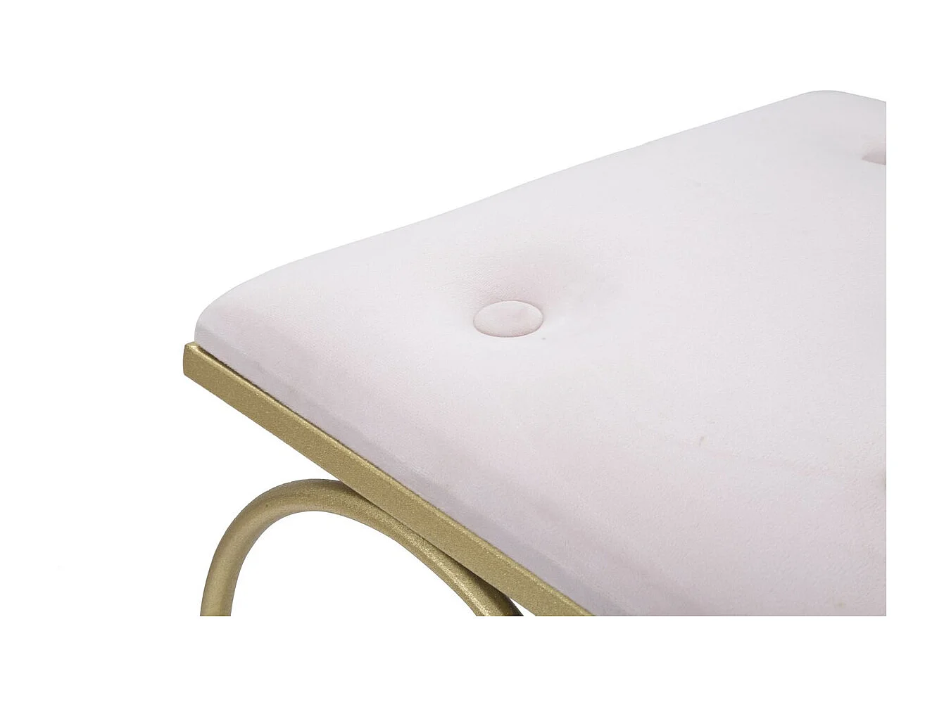 Tabouret Bas Cœur 16, Or, 50x37,5x51,5 cm, Seven Design