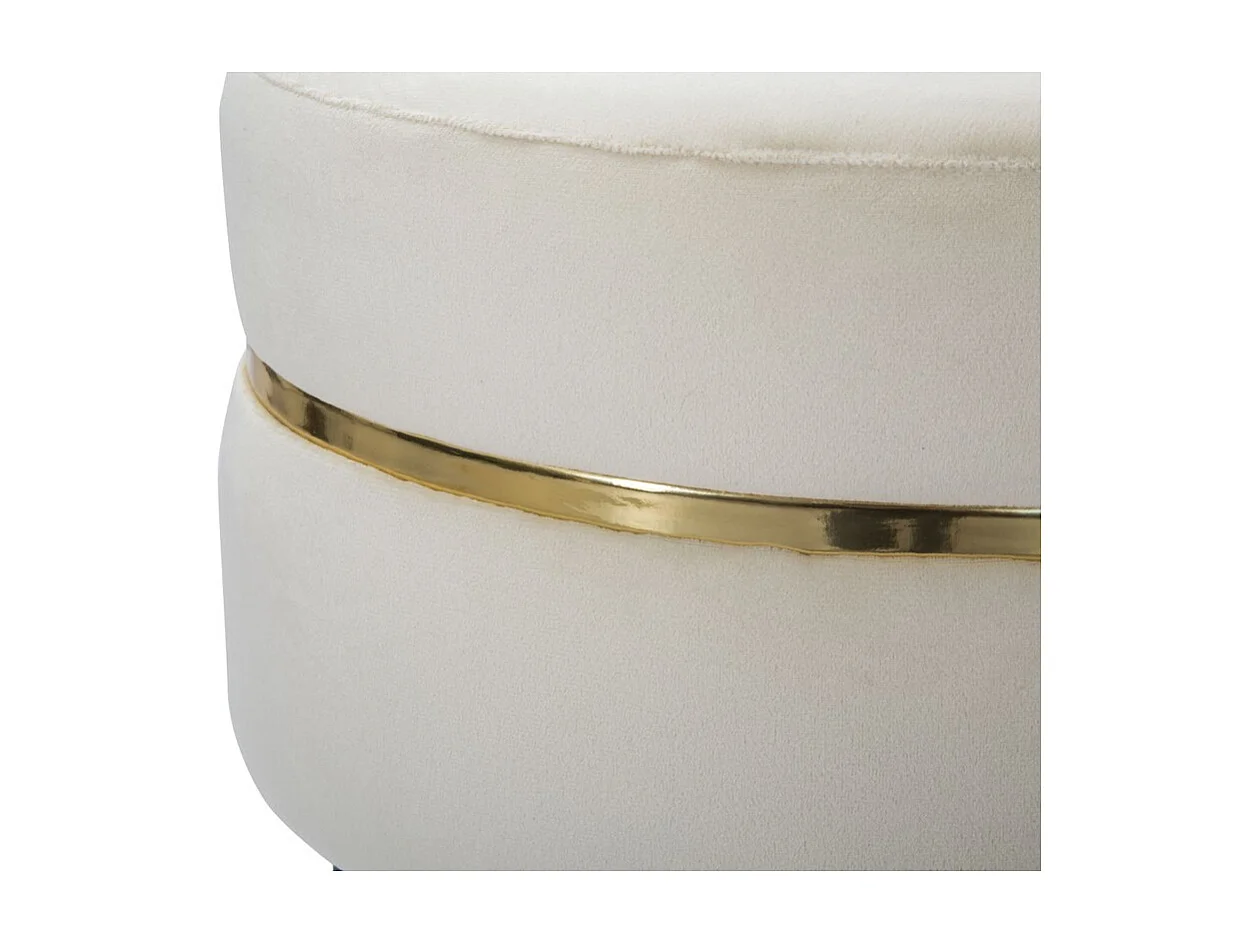 Tabouret Bas MF458, Beige, 35x35x40,5 cm, Seven Design