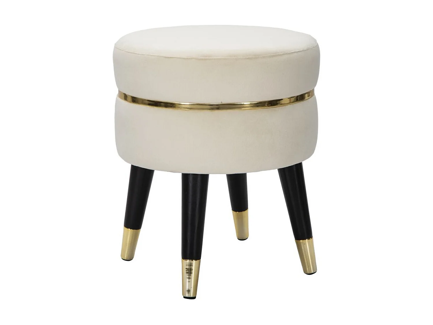 Tabouret Bas MF458, Beige, 35x35x40,5 cm, Seven Design