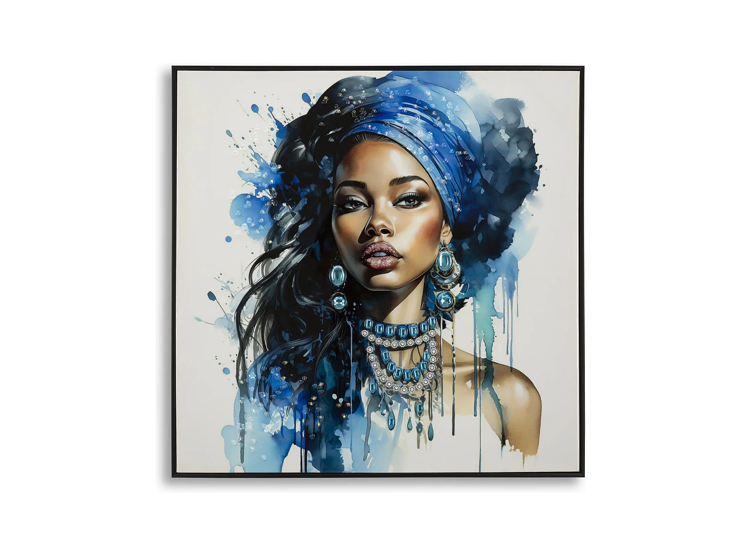 Afdrukken op Canvas Africa 25, Veelkleurig, 82x4x82 cm, Epikasa