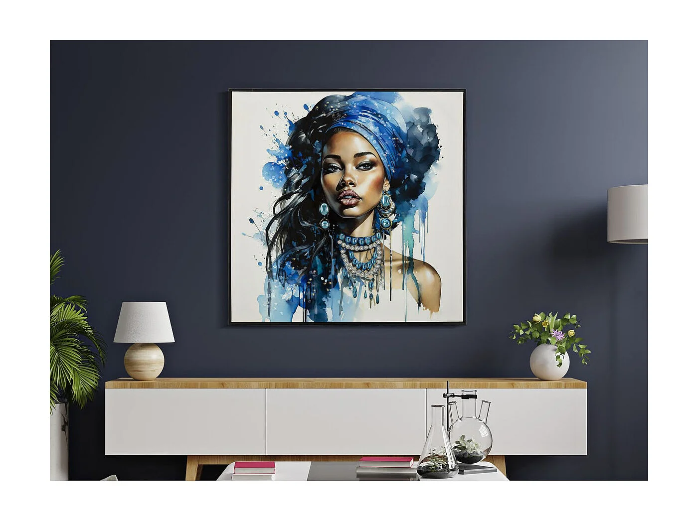 Wydruk na Płótnie Afryka 25, Wielokolorowy, 82x4x82 cm, Seven Design