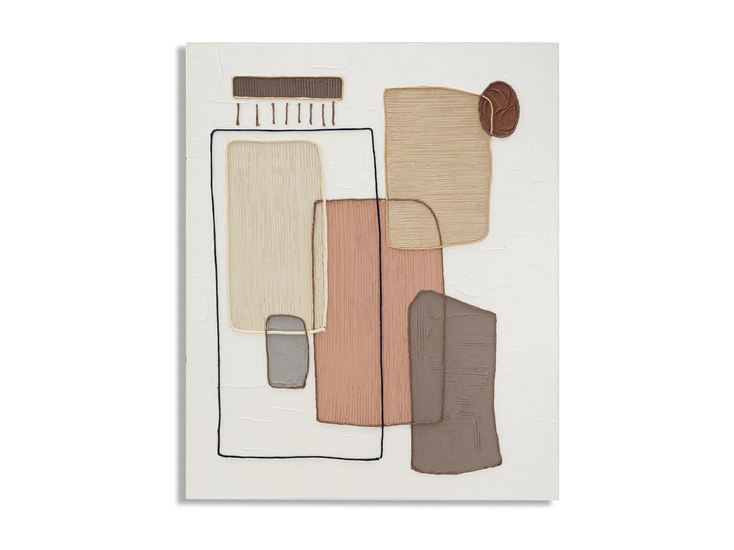 Impression sur Toile Géométrique 23, Multicouleur, 80x2,8x100 cm, Seven Design