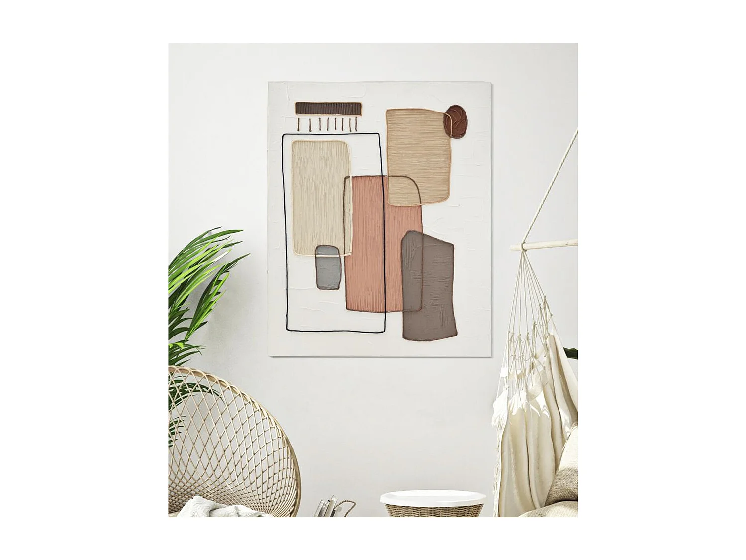 Wydruk na Płótnie Geometryczny 23, Wielokolorowy, 80x2,8x100 cm, Seven Design