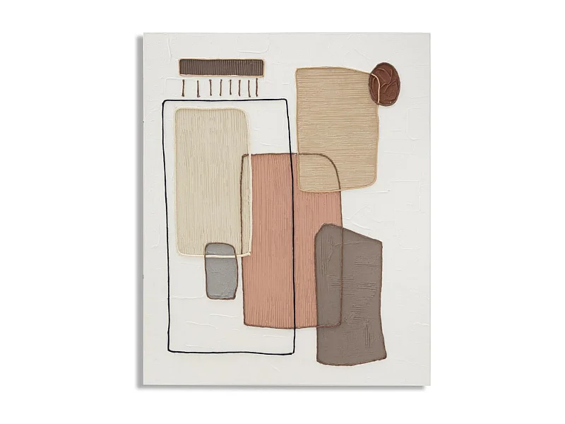 Wydruk na Płótnie Geometryczny 23, Wielokolorowy, 80x2,8x100 cm, Seven Design