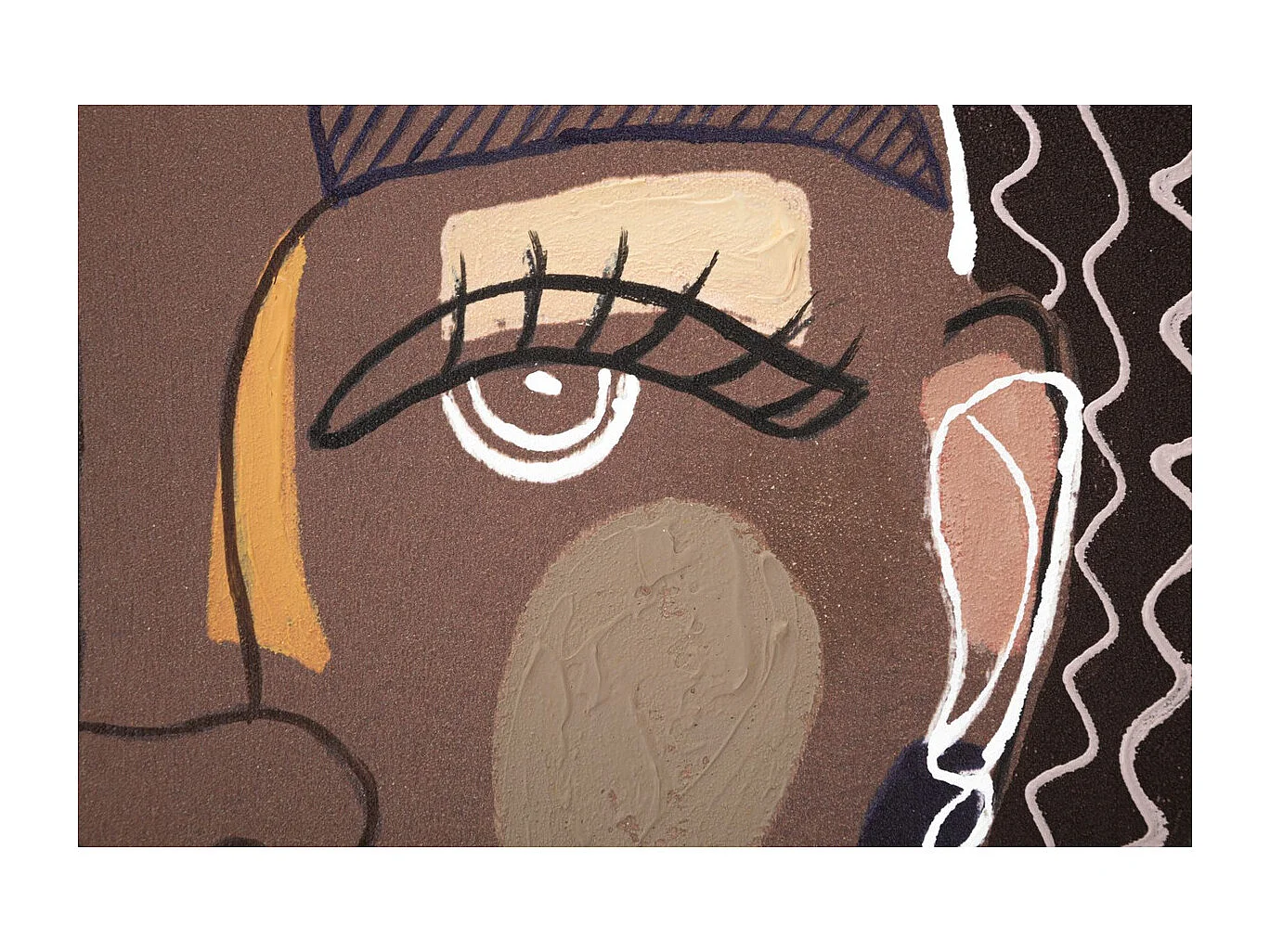 Impressão em Tela Face 17, Castanho, 80x2,8x100 cm, Seven Design