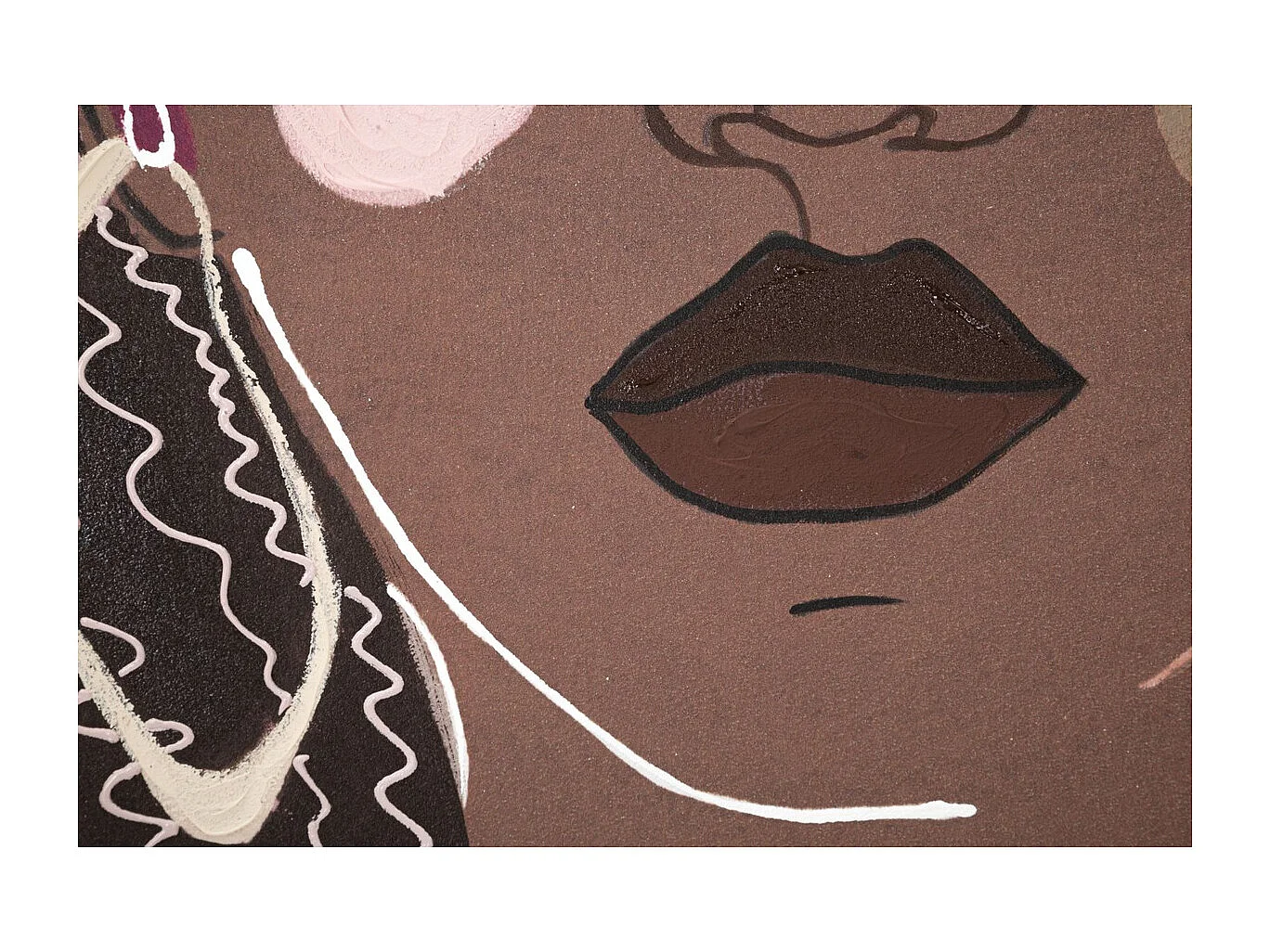 Impressão em Tela Face 17, Castanho, 80x2,8x100 cm, Seven Design