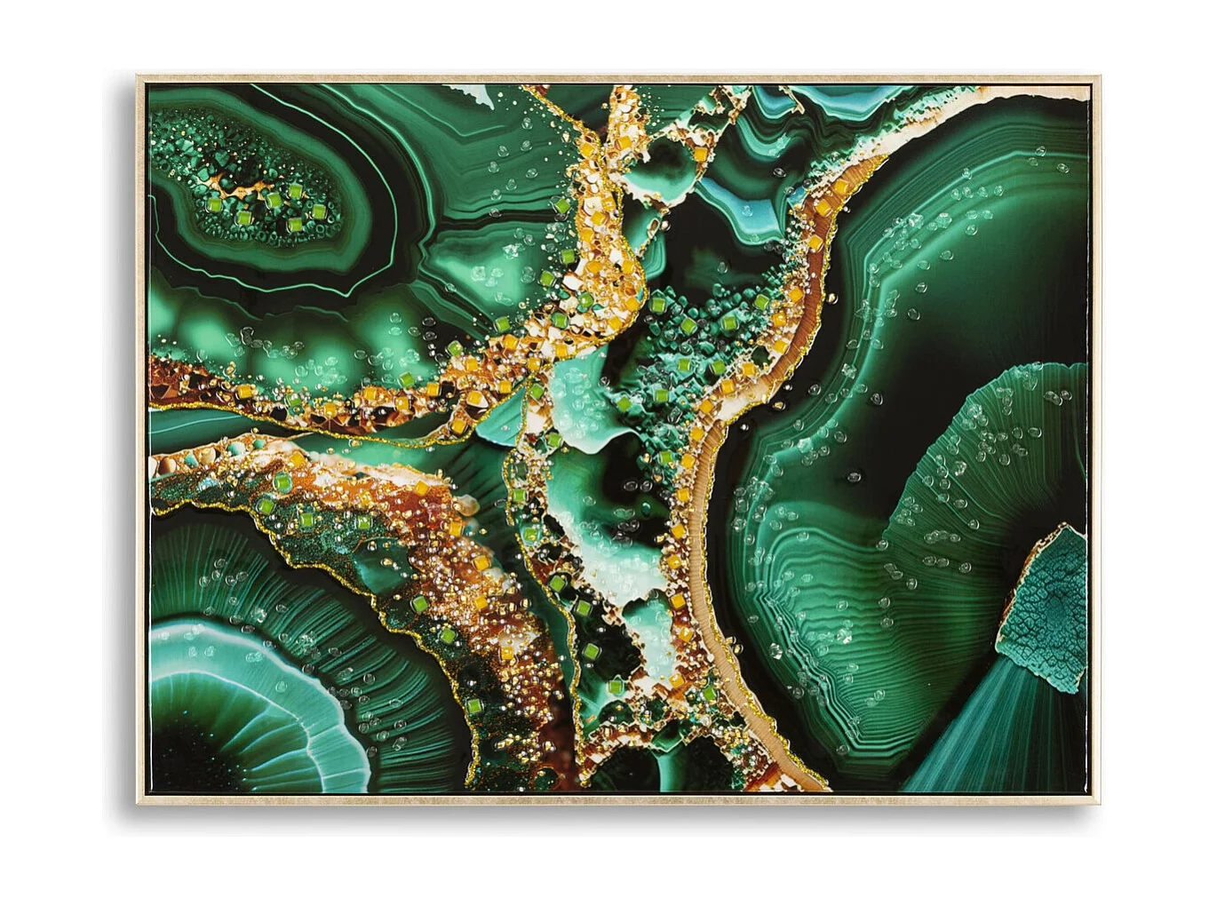 Impression sur Toile Marbre 12, Multicouleur, 82x4x62 cm, Seven Design