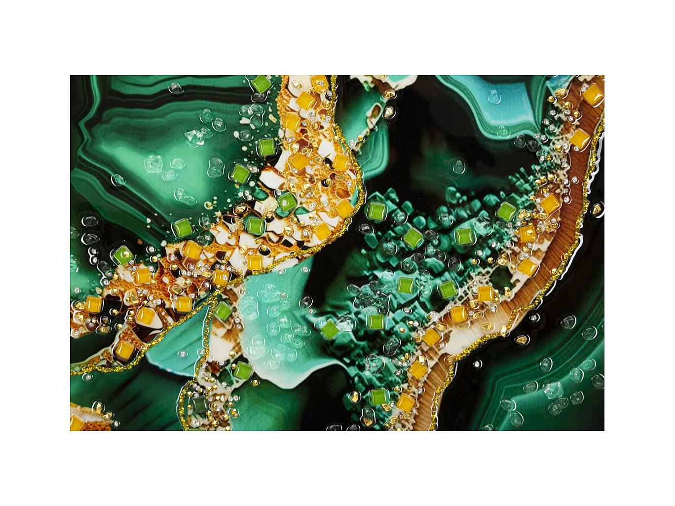 Impression sur Toile Marbre 12, Multicouleur, 82x4x62 cm, Seven Design