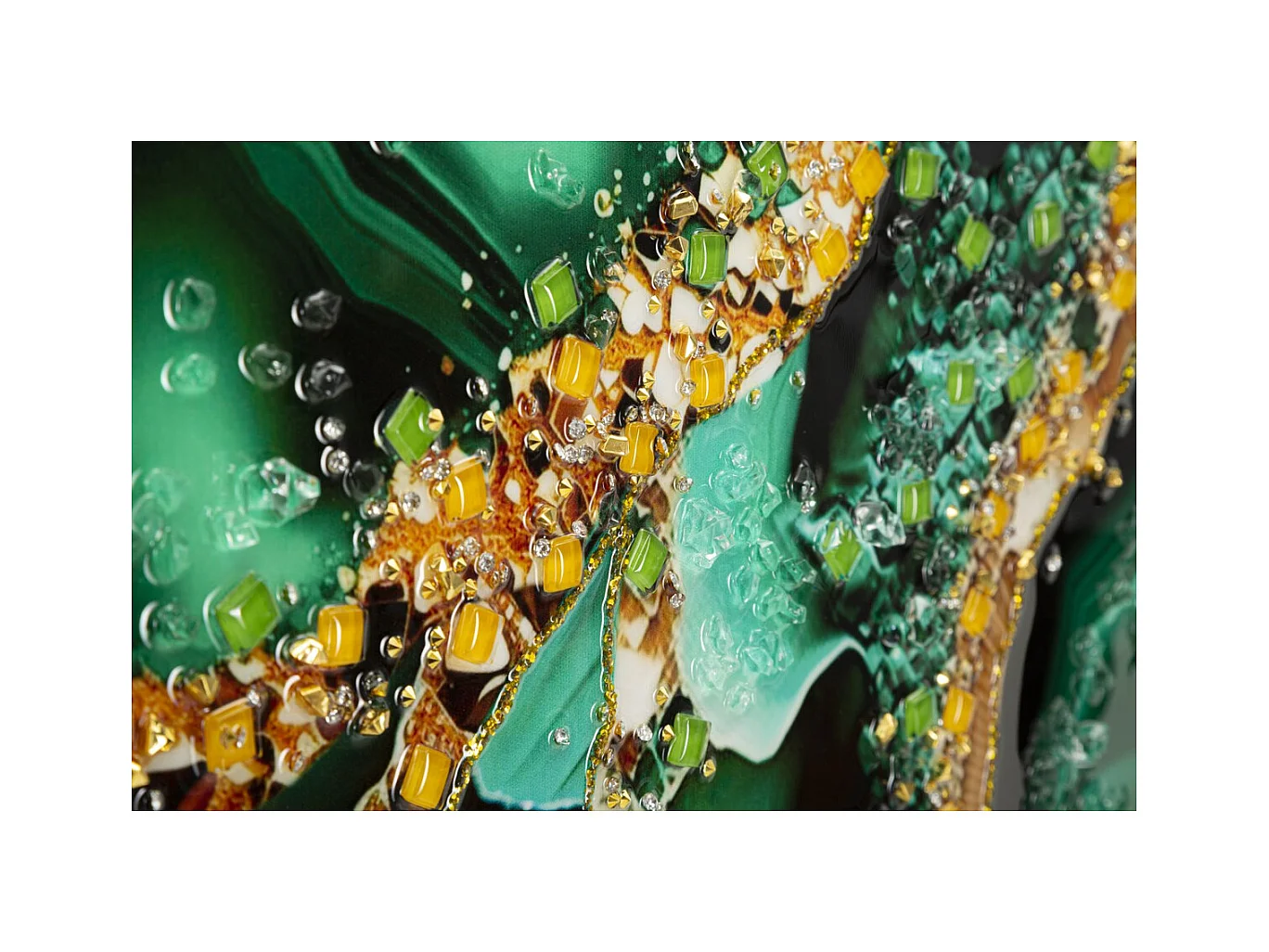 Impression sur Toile Marbre 12, Multicouleur, 82x4x62 cm, Seven Design